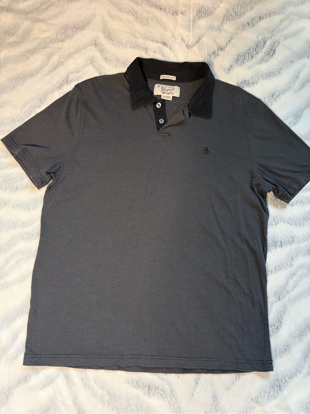 Pepe Jeans Charcoal Polo with Black Contrast Collar